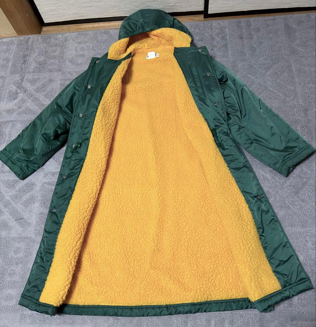 【美品 激レア ヴィンテージ】90's プーマ ベンチコート カラー緑×黄