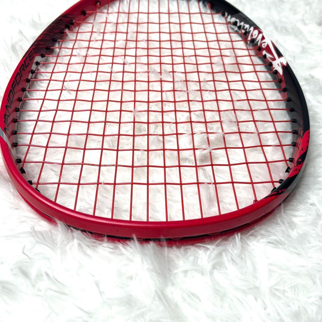 【美品】 ヨネックス ナノフォース8v REV カスタムフィット UL1相当 赤