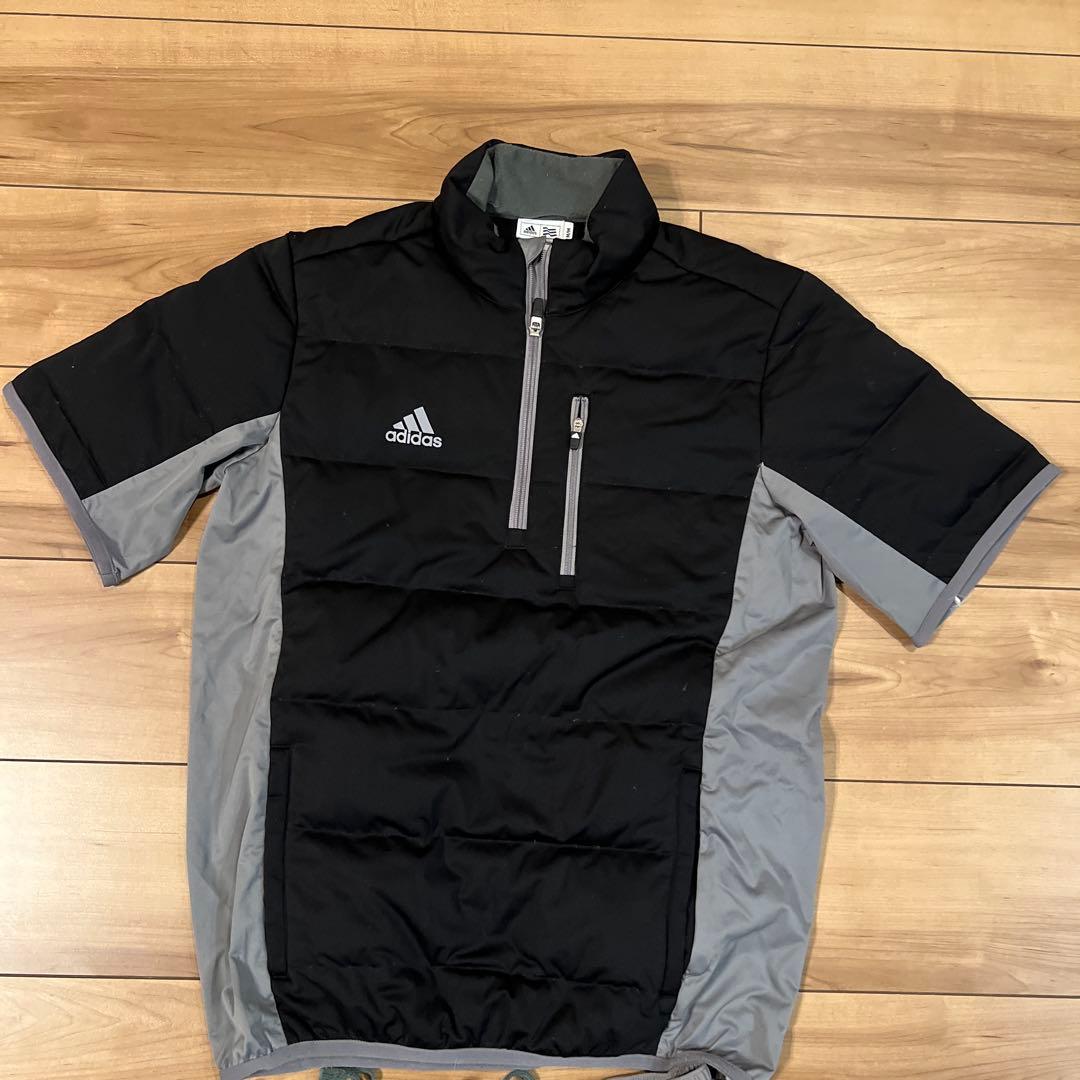adidas ダウン半袖ゴルフ　ダウンパンツ　セットアップM
