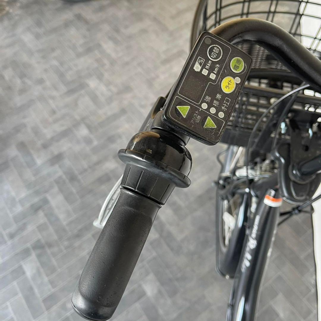 電動アシスト自転車 ブラック 前カゴ付き