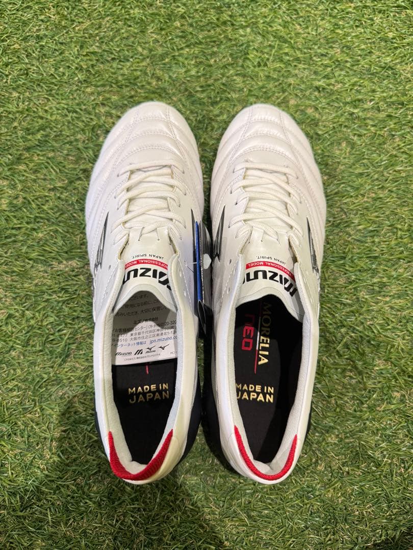 Mizuno サッカーシューズ ホワイト/レッド 日本製