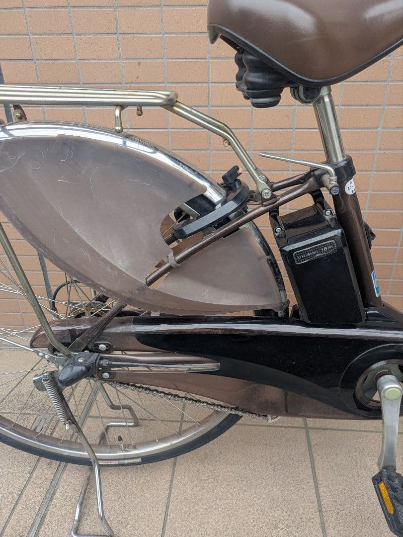 【近隣配送無料！】電動アシスト自転車 チャイルドシート付き ブラウン