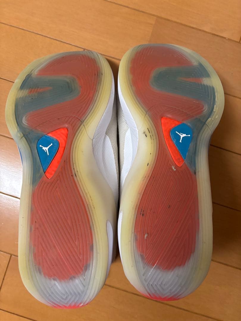 Jordan バスケットボールシューズ ホワイト/ブルー　ルカ1