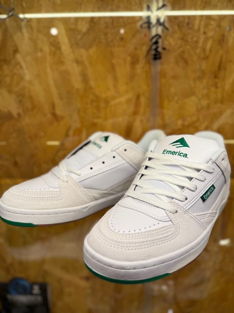 Emerica MUTE スケボー ホワイト/グリーン24cm