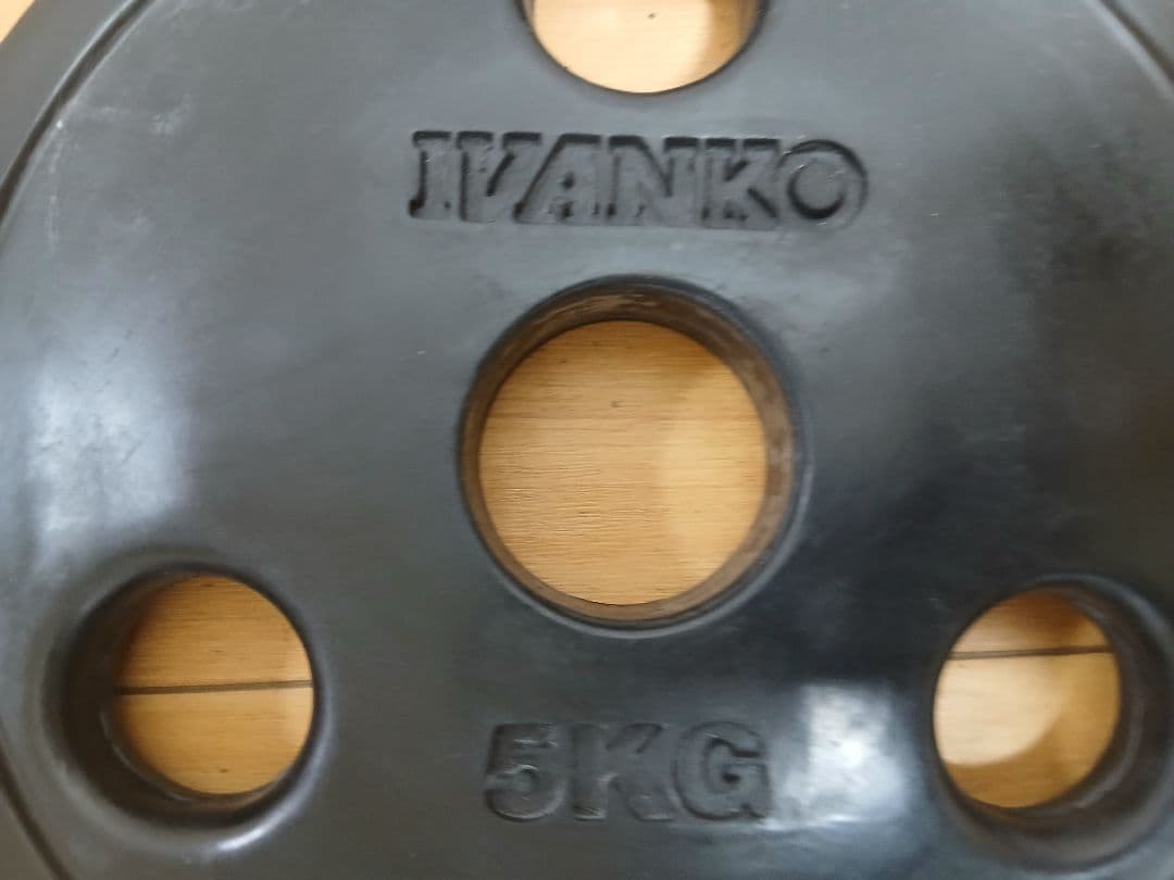 IVANKO イヴァンコ　穴径50mm　オリンピックラバープレート 5kg×2枚