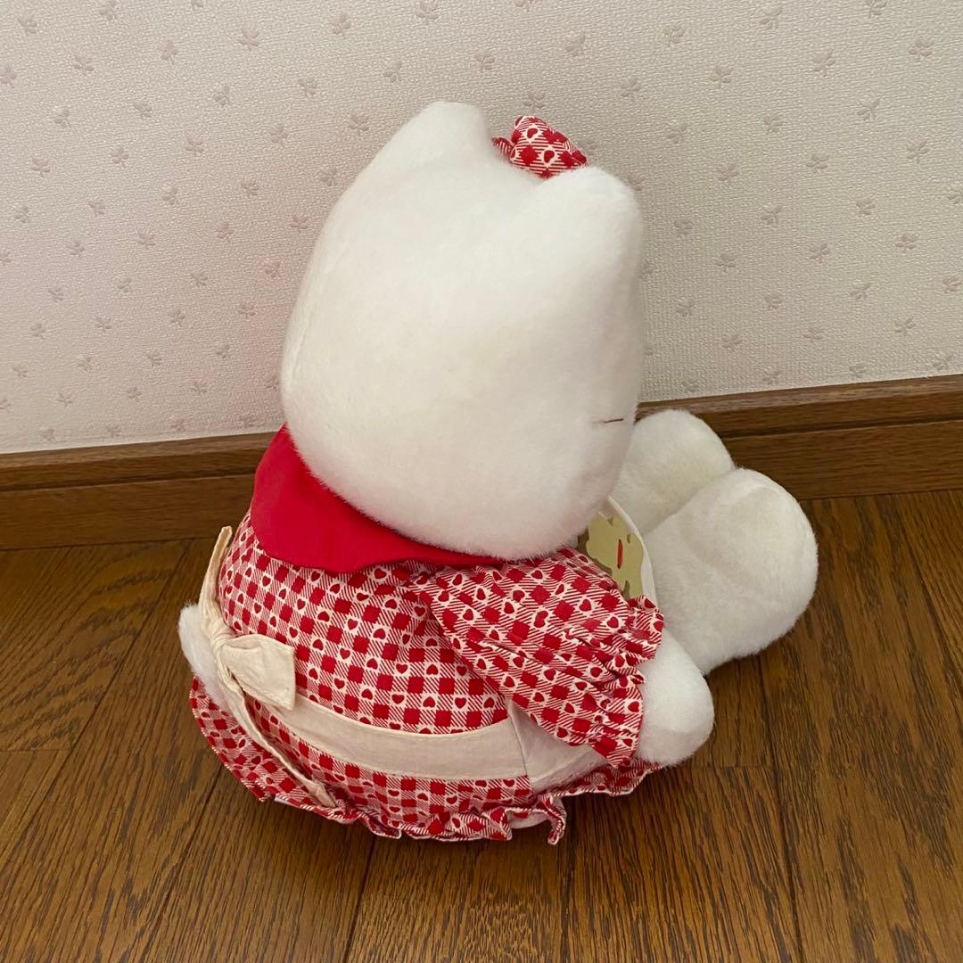 【レトロ】ハローキティ ハートエプロンドレスぬいぐるみ