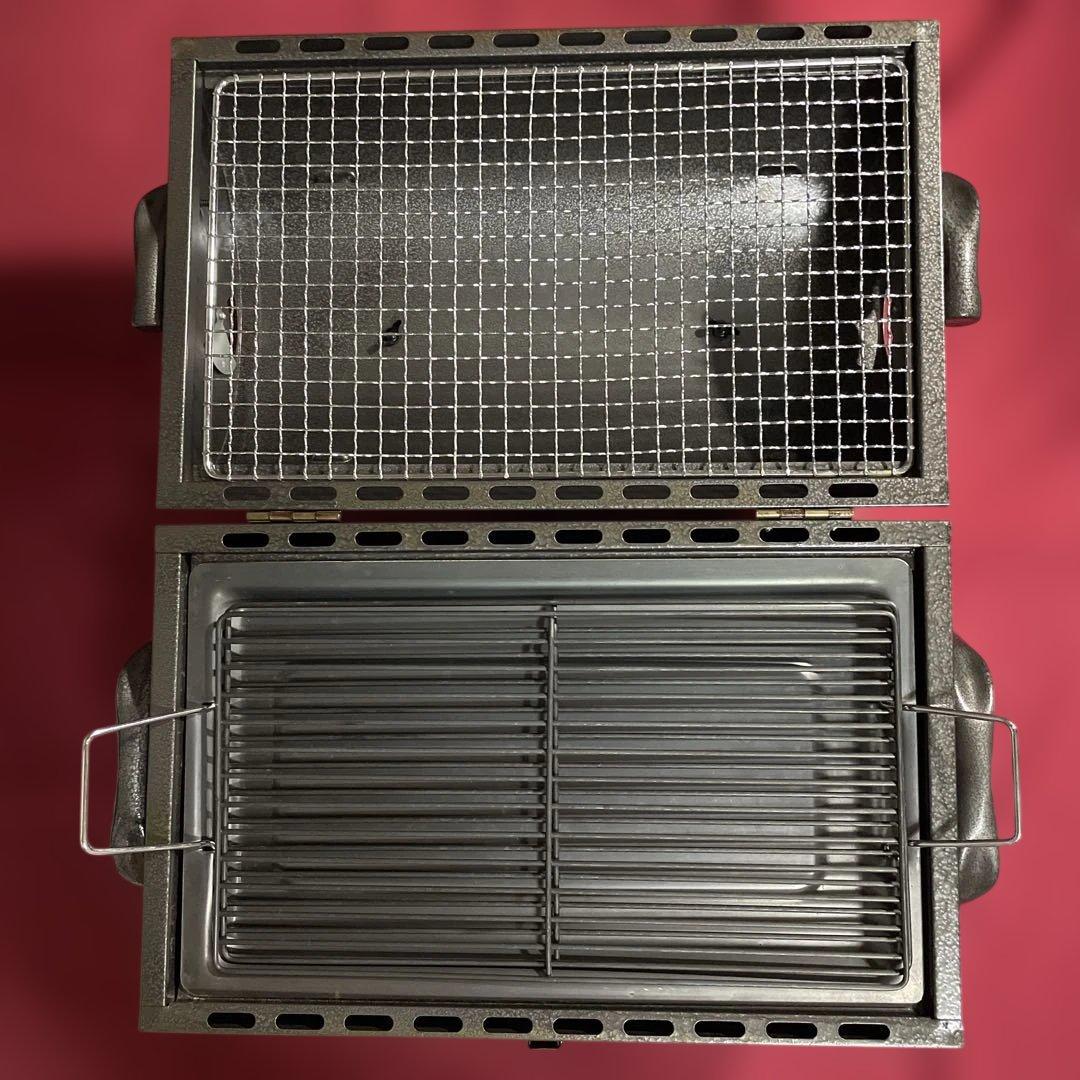 【平成レトロ】ポータブルBBQコンロ(木炭専用)セット