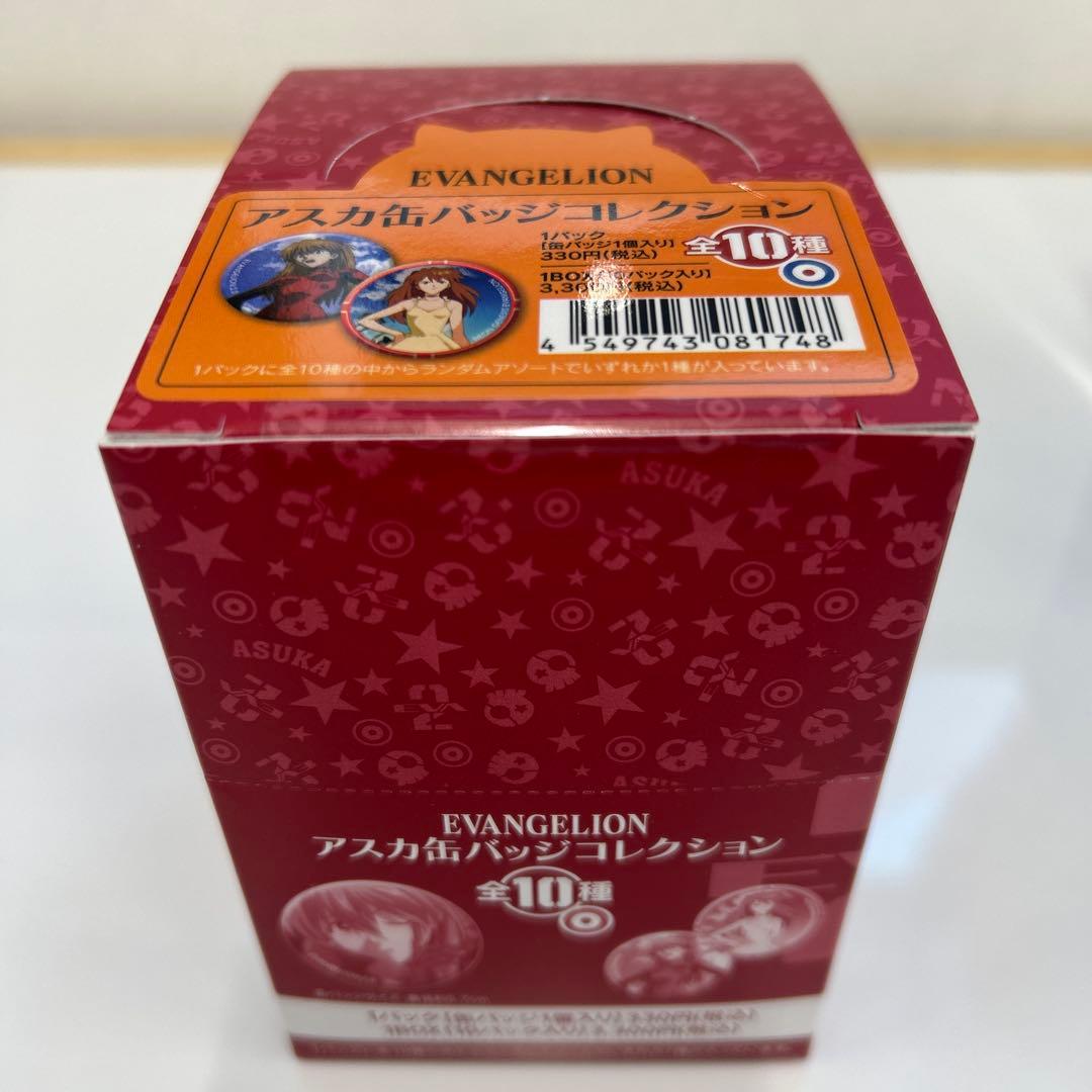 EVA STORE オリジナルアスカ、カヲル缶バッジBOX+タロットカード