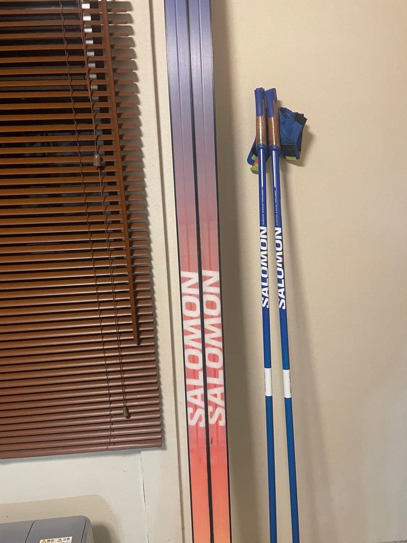 SALOMON S/LAB スキー板 186cm ポール付き