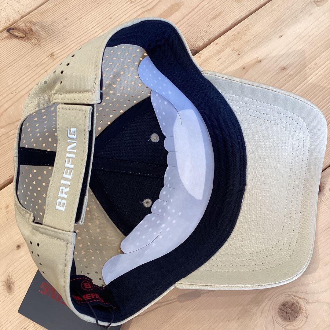 新品　BRIEFING PUNCHING MESH CAP ベージュ