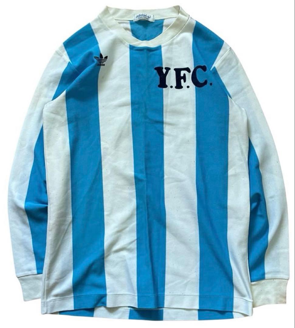 70s adidas ストライプ アルゼンチンカラー サッカーシャツ