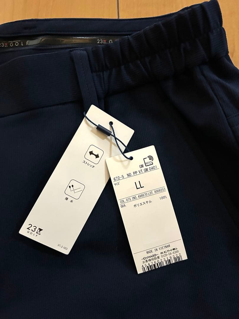 23GOLF ネイビー ゴルフパンツ 新品タグ付き