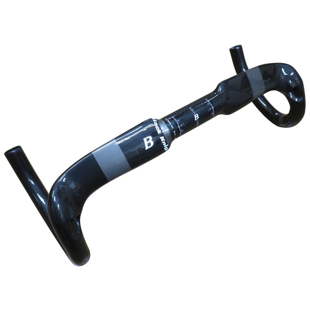 フルカーボンドロップハンドル 420mm ブラック・ツヤあり 自転車ロードバイク
