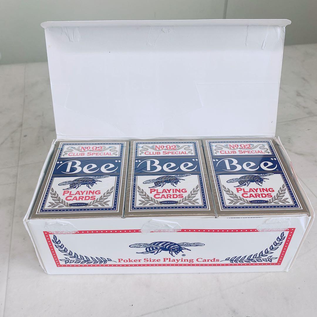 Bee 青 トランプ カード カジノ 1ダース 未開封 No.92 ④3171
