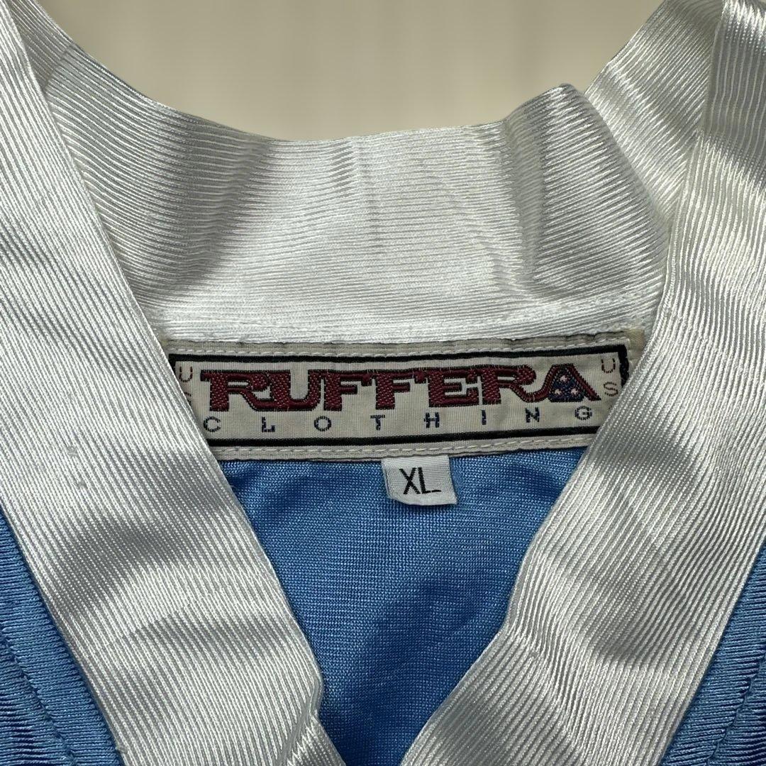 RUFF ERA USA バスケゲームシャツタンクトップ2XL光沢ライトブルー