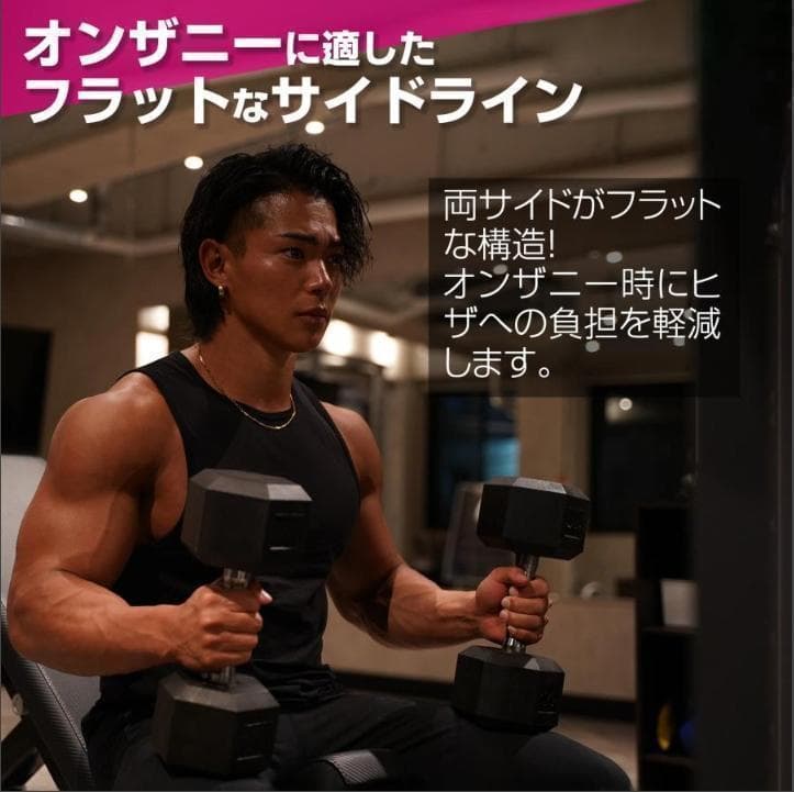 中古美品 ンベル 15kg 2個セット 合計30kg 六角 筋力トレーニング
