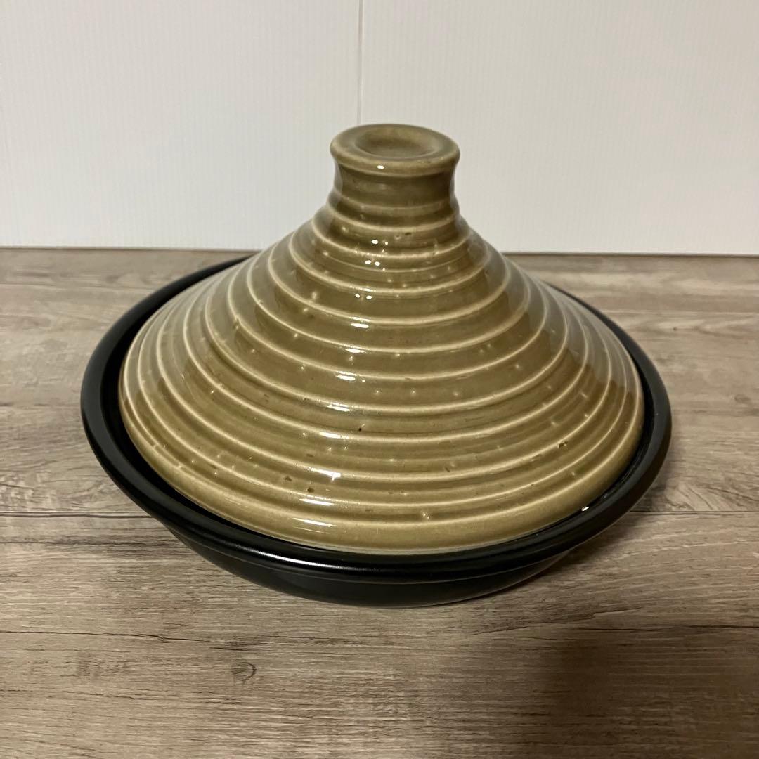 D-4 タジン鍋 20cm 【中古品】蒸し料理・時短調理 和モダン