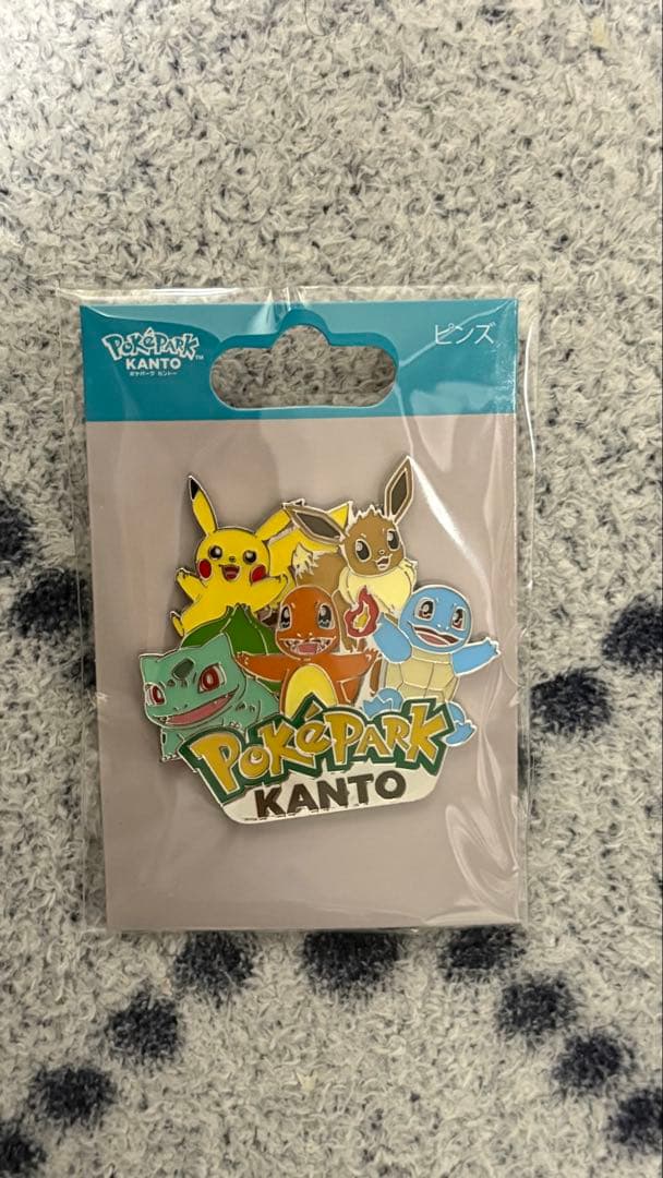 ポケパークカントー　 ピカチュウ イーブイ ピンバッジ キー　御三家　3個セット