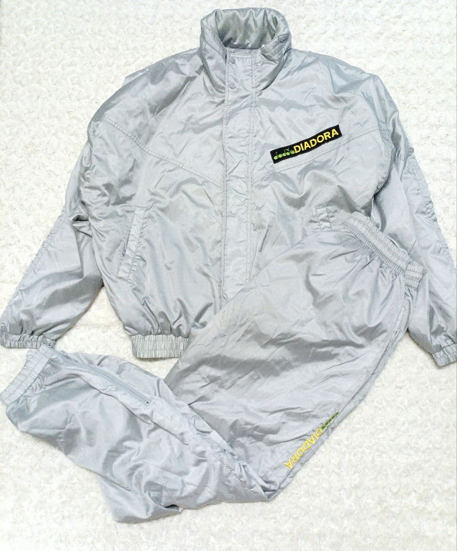90s DIADORA セットアップ シルバー ジャージ