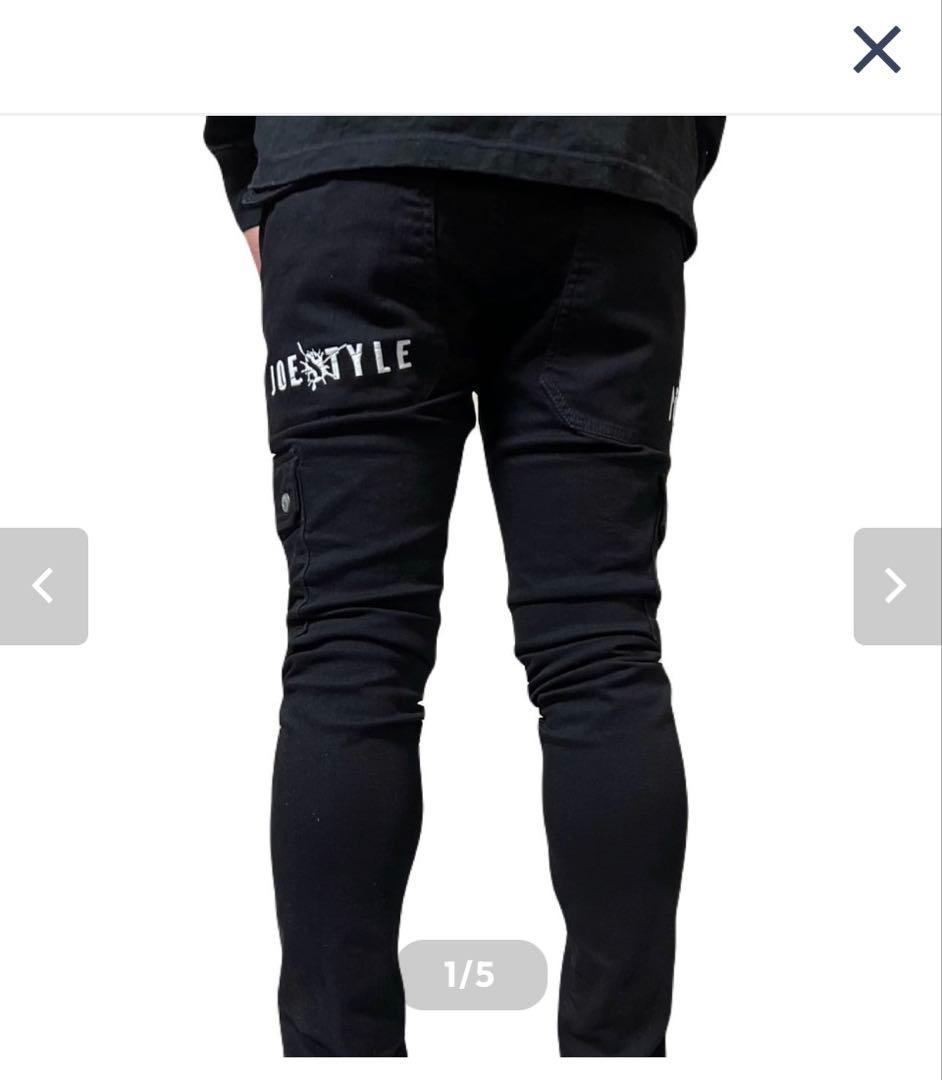 ザバックウォーター✖️JoestyleコラボBLACKカーゴパンツ 30インチ