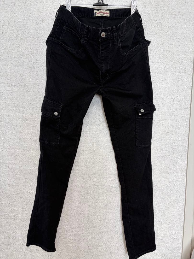 ザバックウォーター✖️JoestyleコラボBLACKカーゴパンツ 30インチ