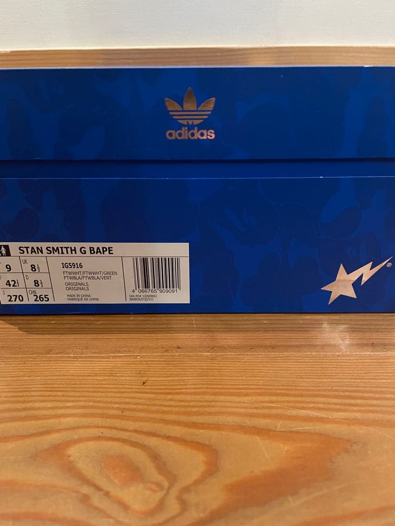 新品　27.0 adidas STAN SMITH A BATHING APE