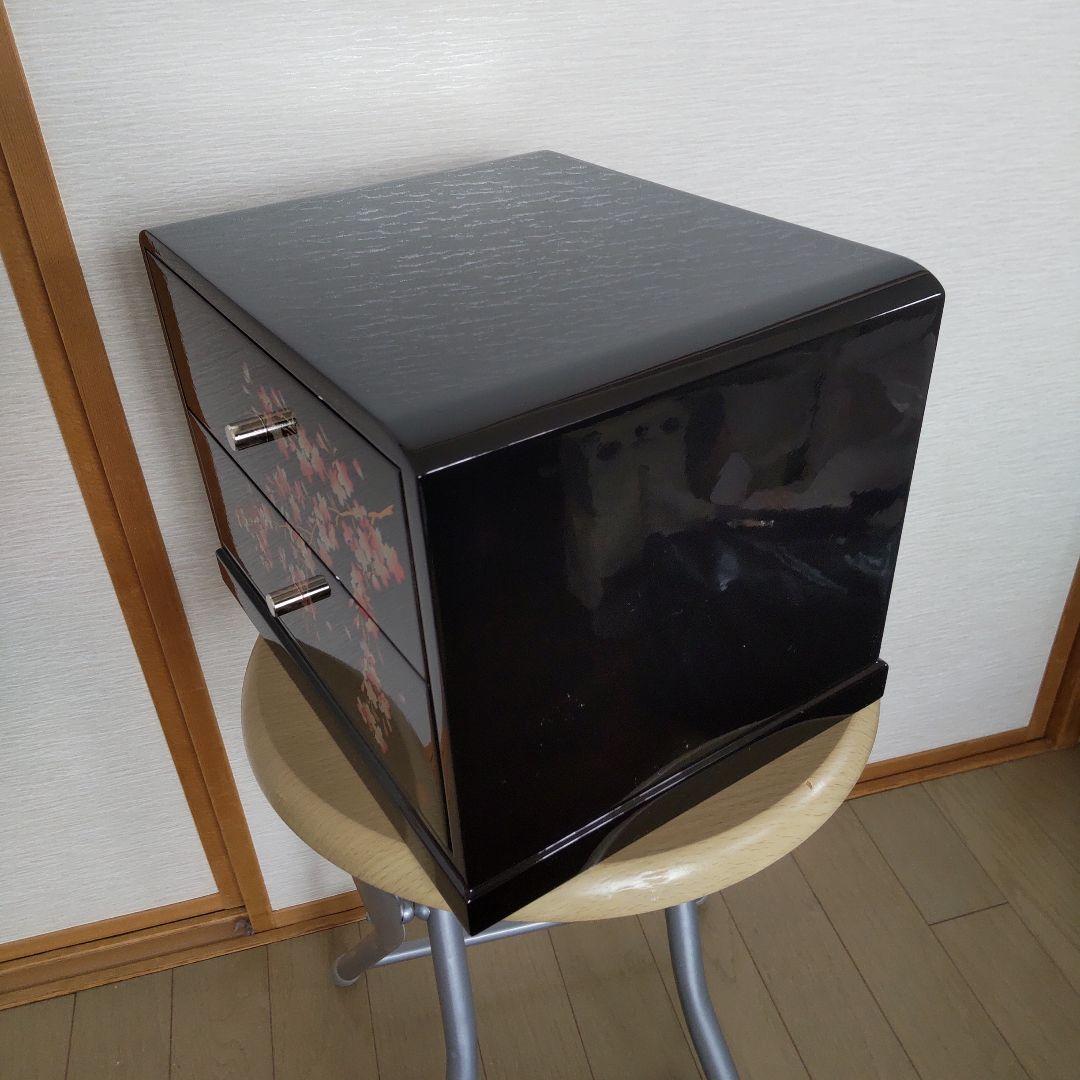 【会津塗２段引出し・新品未使用】
