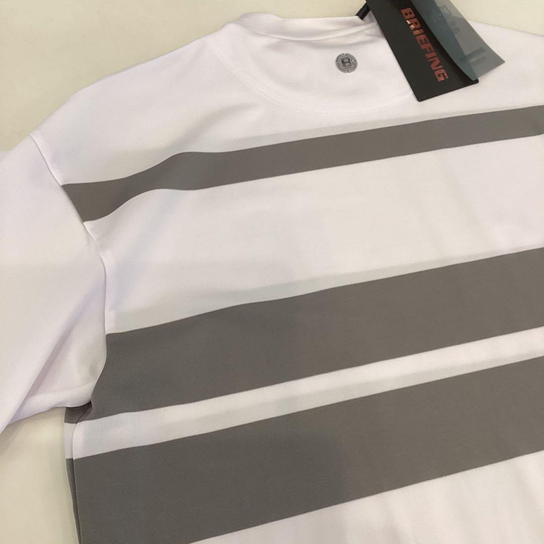 新品　BRIEFING WS PANEL STRIPE HIGHNECK RF