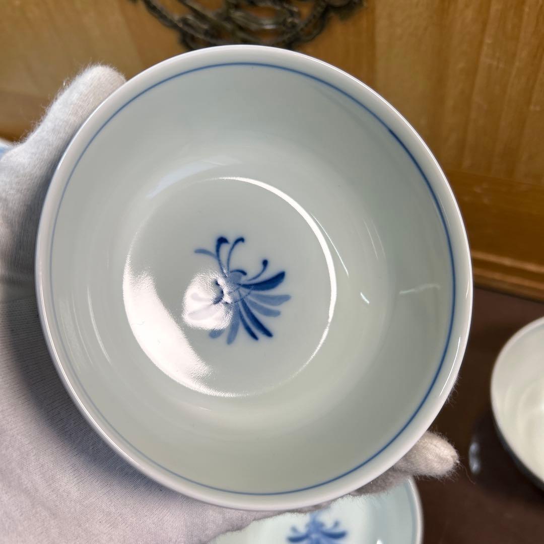 ニッコー　コシノヒロコ　藍がさね　皿５枚と小鉢５客　未使用品