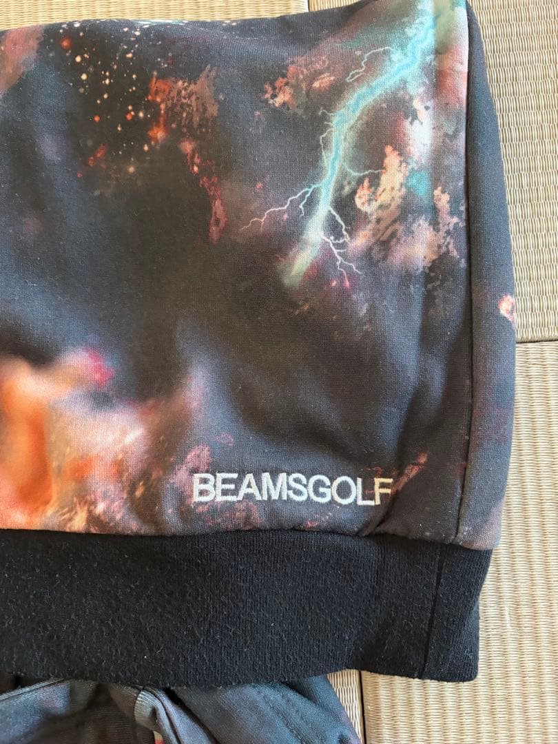 美品⭐️BEAMSGOLF 銀河柄 フーディー Mサイズ