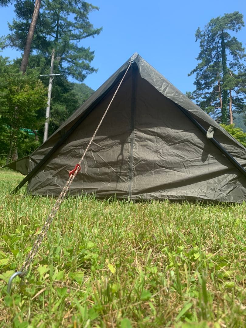 フランス軍テント　片側メッシュタイプ