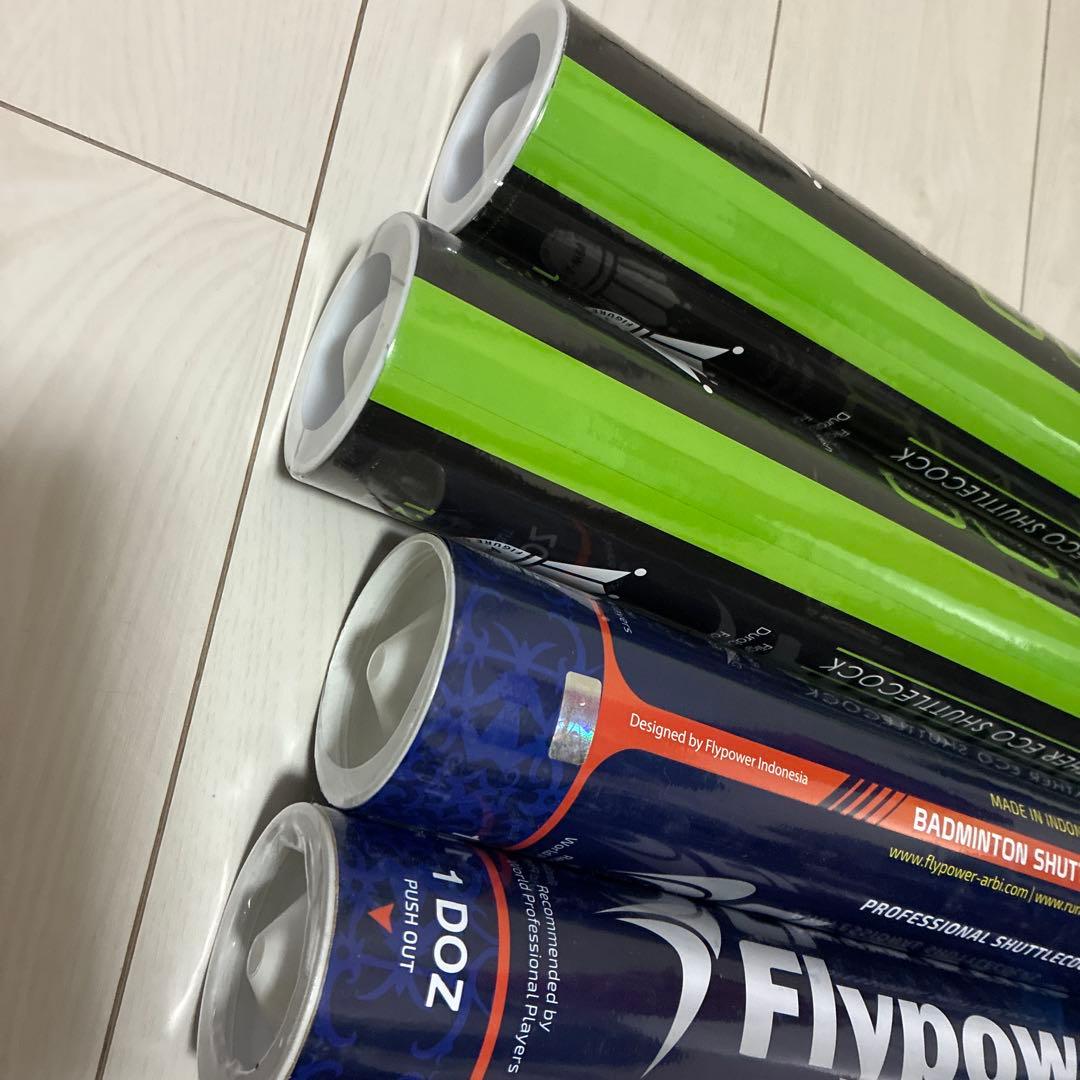 J*r様 新品未使用 ECO8 & Flypower バドミントンシャトル 4本