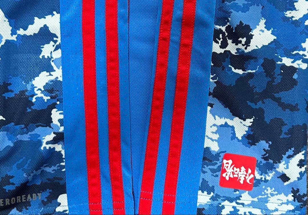 adidas 日本代表 サッカーシャツ 迷彩柄 size：J/O