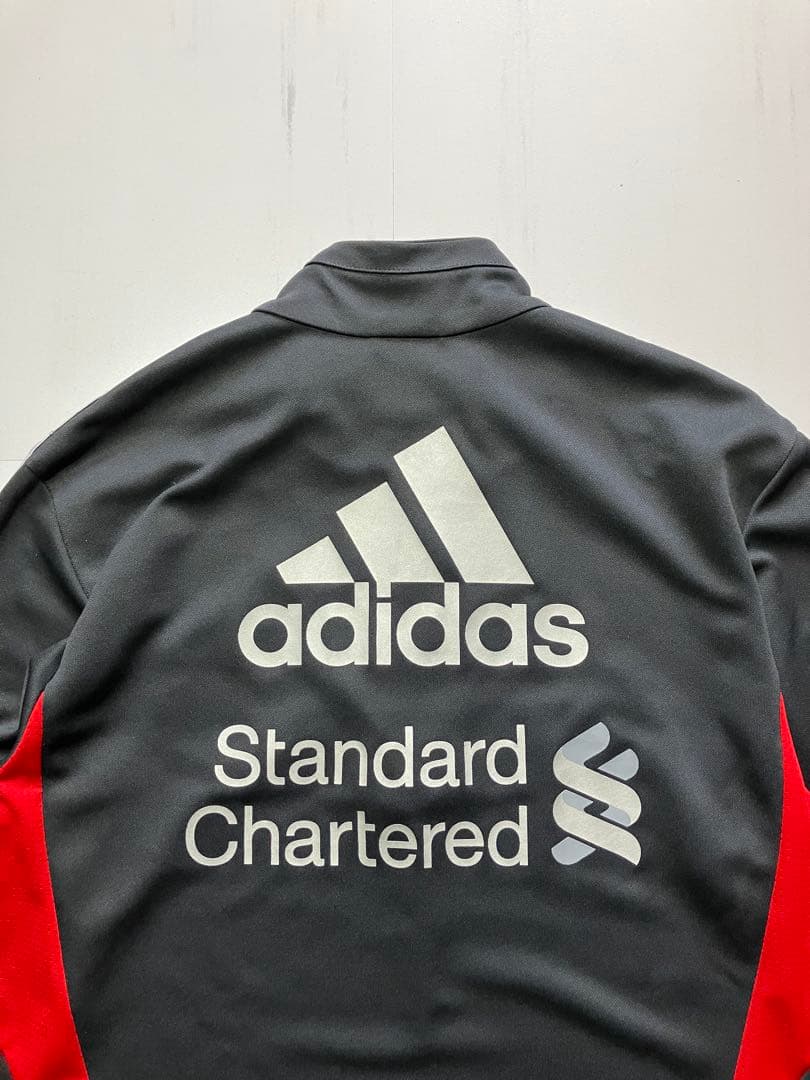 【極美品】11-12 adidas Liverpool 公式ハーフジップウェアＬ