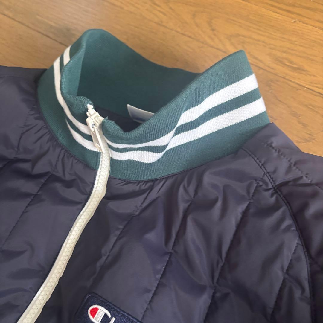 Champion ストレッチ スクリプトロゴ ジップジャケット/ネイビーM
