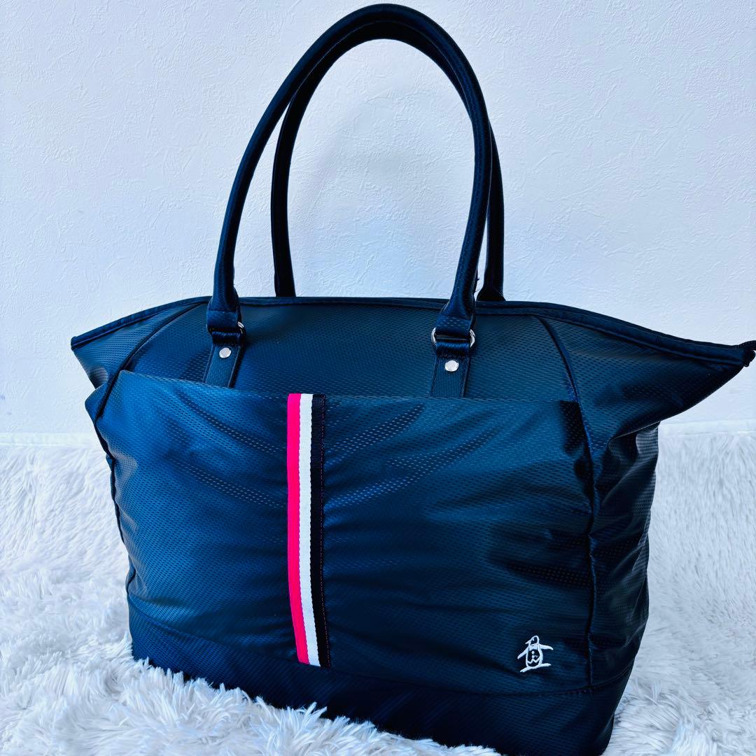 Munsing wear マンシング ウェア ボストン バッグ　ブラック美品