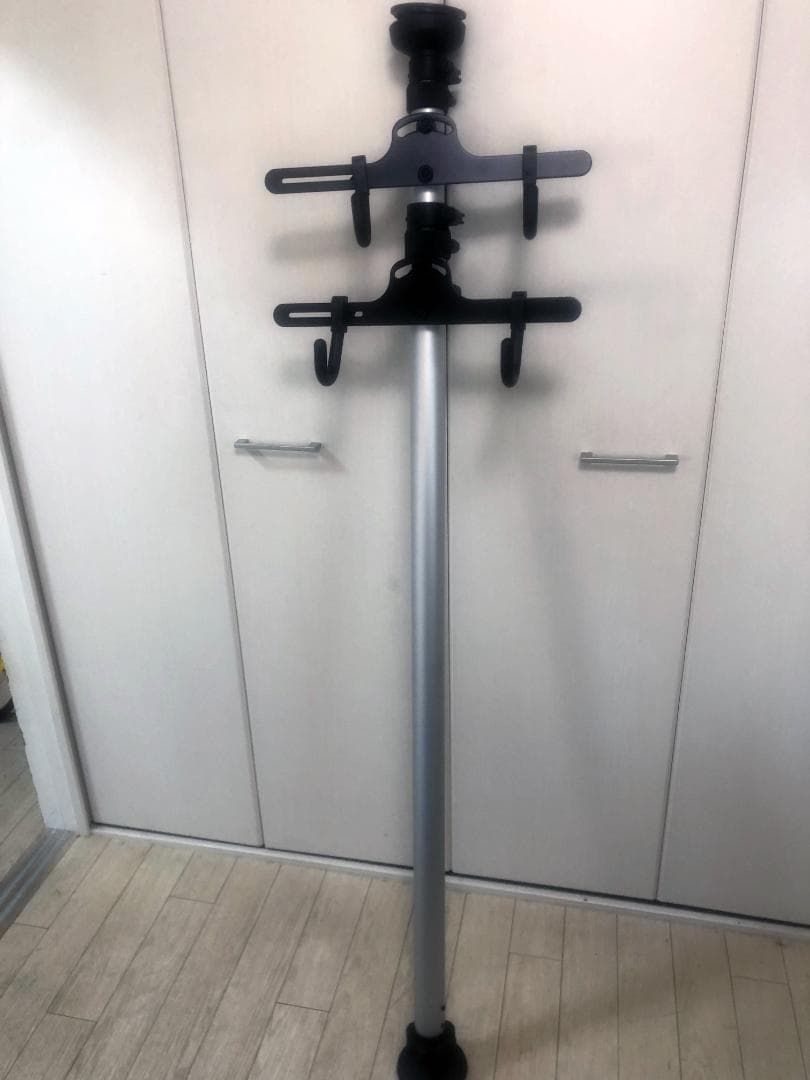 タイムセール サイクルスタンド 2台 突っ張りタイプ 160-330cm
