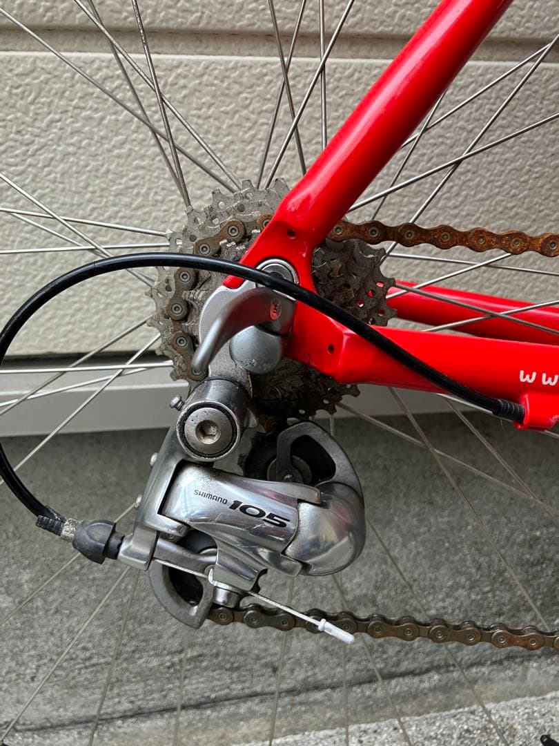 ロードバイクcorratec現状品、used品、長期自宅保管品タイヤ交換必要です
