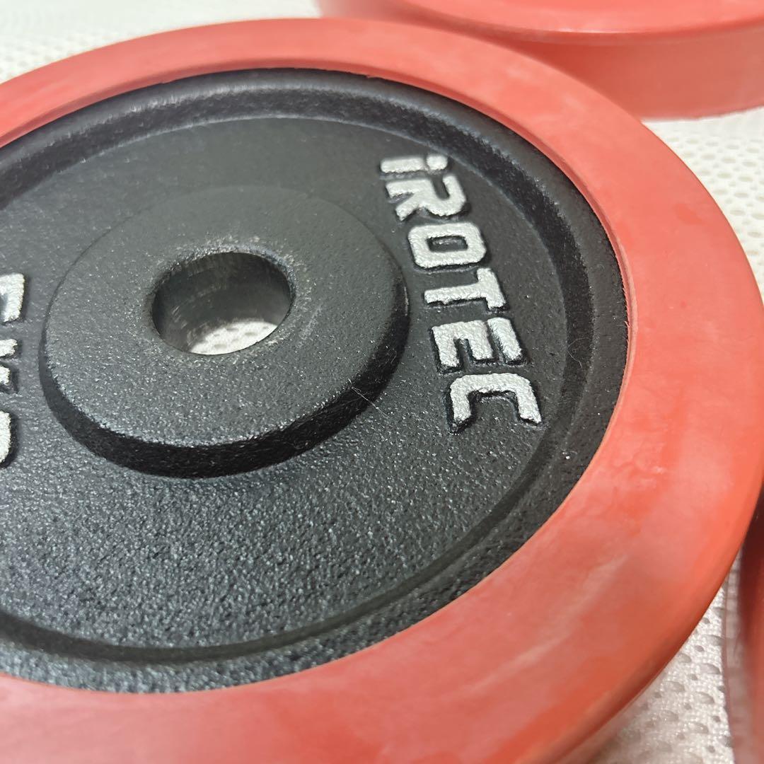 IROTEC ラバー付きダンベルプレート　 5kg×4枚セット