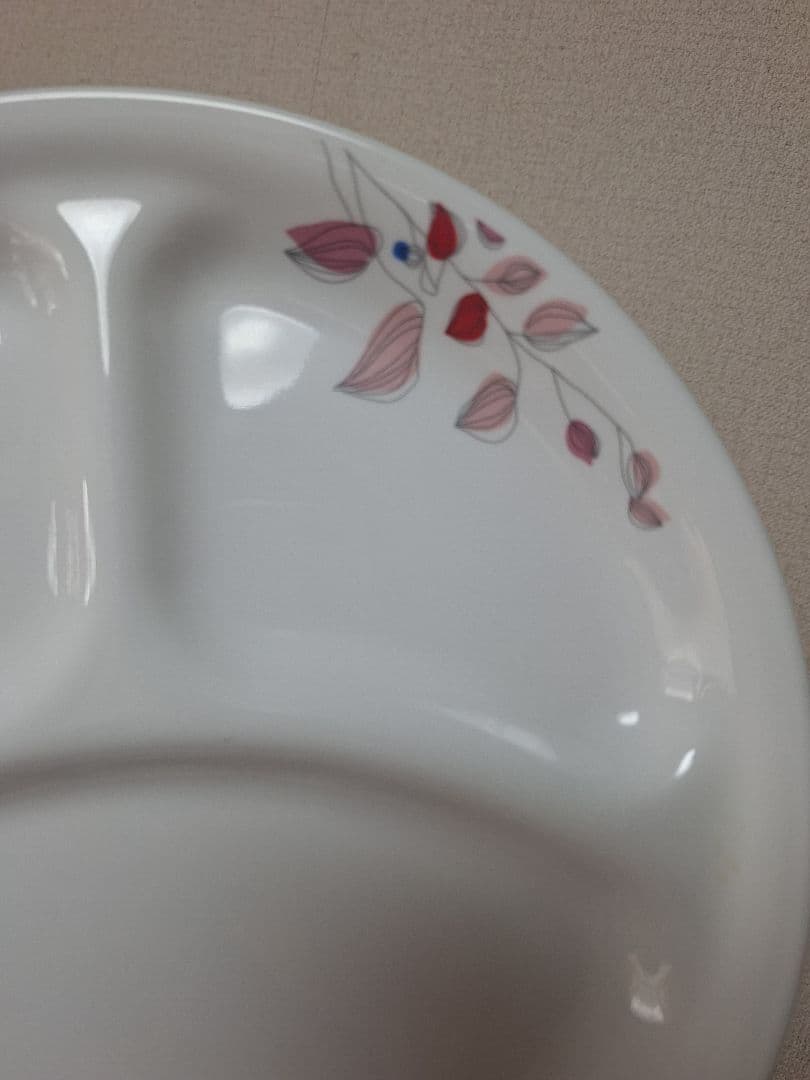廃盤　コレール　CORELLE　ピンクブリーズ　ランチプレート　26cm 大　3