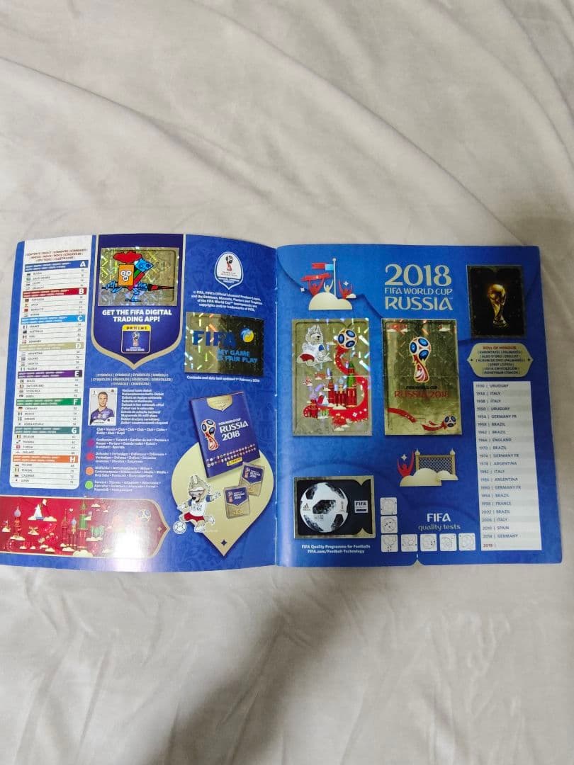 2018 ワールドカップ ロシア パニーニ ステッカーアルバム コンプリート
