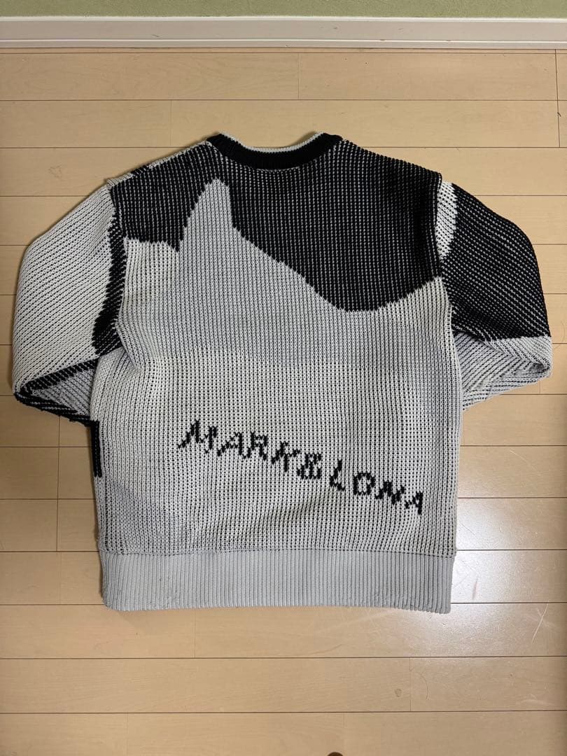 MARK&LONA カモフラージュニットセーター　サイズ 48
