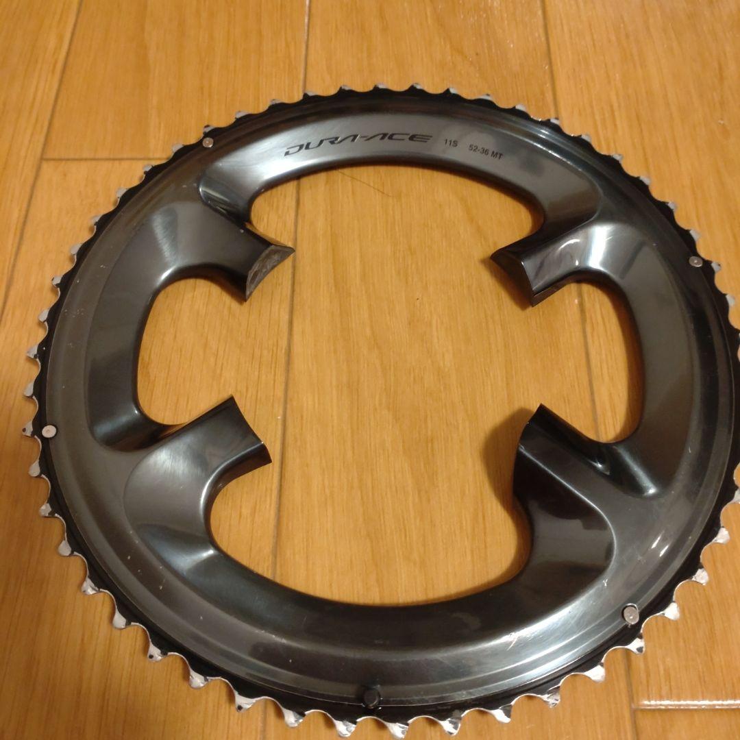 シマノ　DURA-ACE R9100 52-36 チェーンリング 傷あり