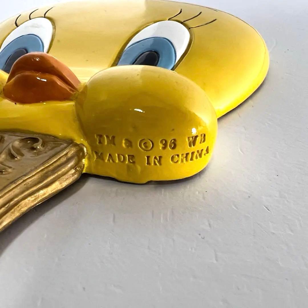 1996年製 TWEETY トゥイーティー 陶器 手鏡 ワーナーブラザーズ刻印