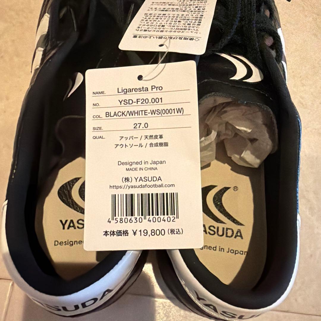 新品タグ付　YASUDA Ligaresta Pro サッカースパイク 27cm