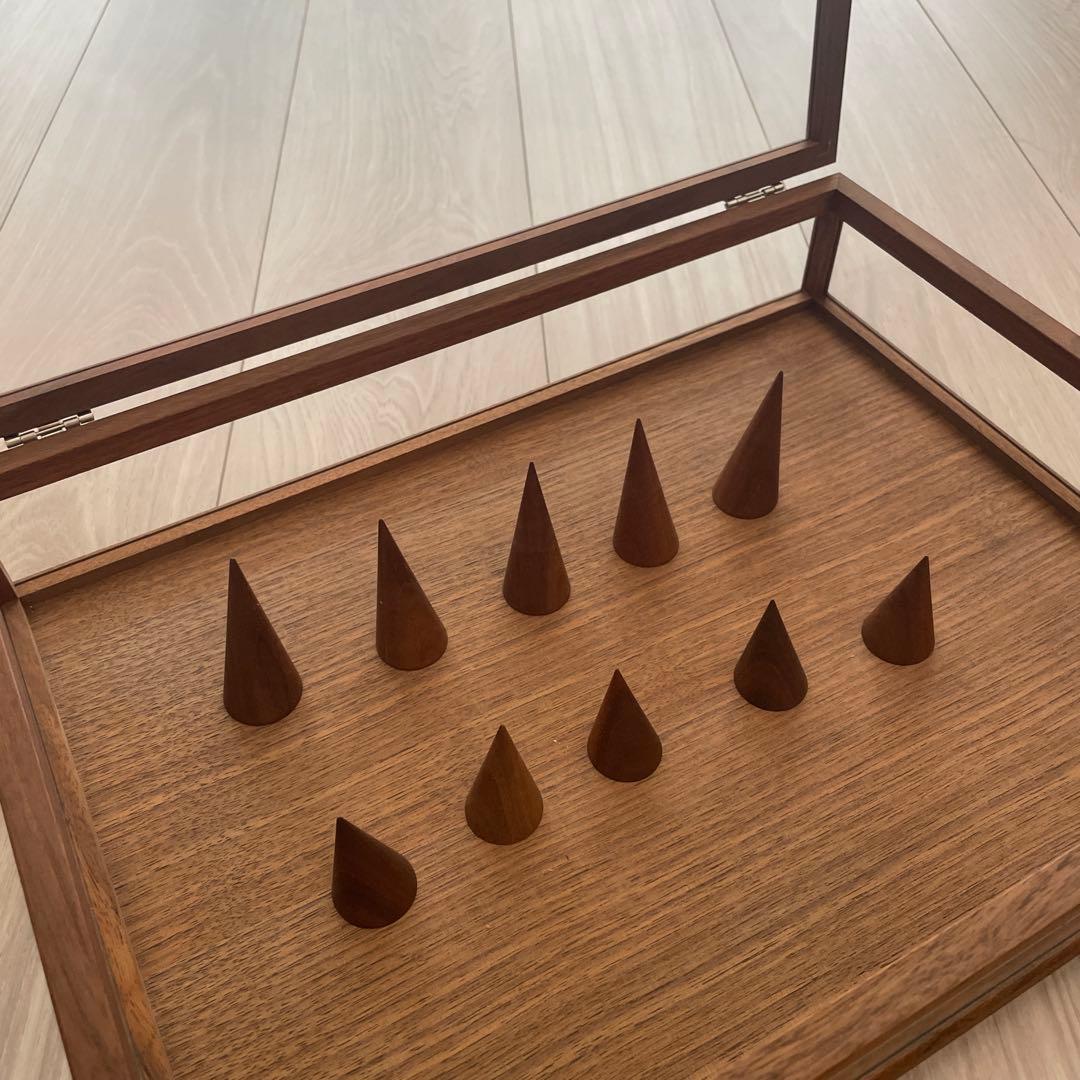 ✴︎SALE✴︎【ラルース】木製 ジュエリーボックス(リングスタンド10個付き)