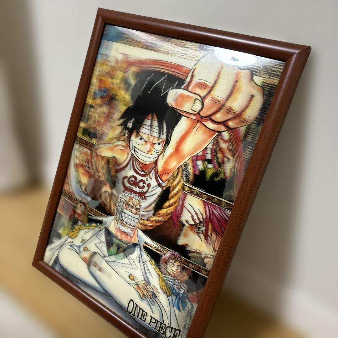 ONE PIECE 3D ポスター 木製フレーム