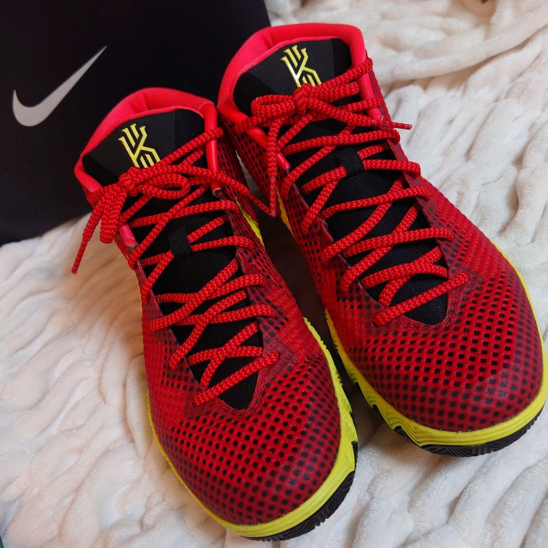 希少モデルNIKEカイリー1バスケットボールシューズ レッド×イエロー ナイキ
