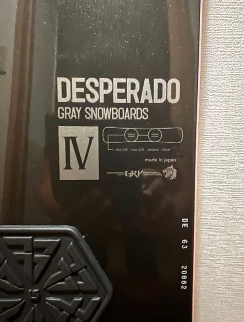 Gray DESPERADO IV スノーボード 163cm
