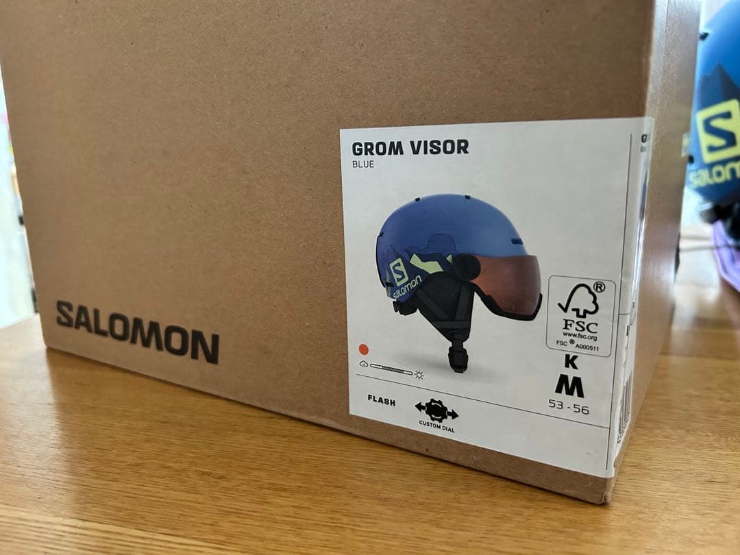 SALOMON キッズ スノーボード ヘルメット （53-56cm）
